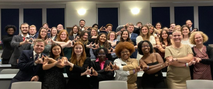 Group photo of Kappa Nu brothers.