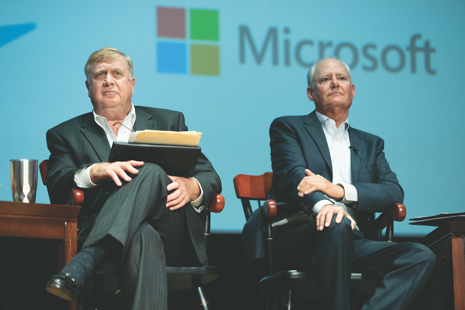 Panelists Nino Milanese (left) and Dave Stafford