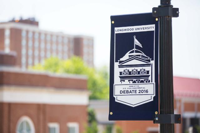 Longwood Vice Presidential Debate Banner