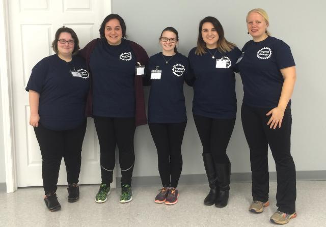 (L-R) Taylor Hughes, Lacy Hodges, Victoria Perry, Taylor Bryant, and JoEllen Pederson